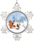 LMMIXEE Dänemark-Stadtbild Weihnachtsdekoration für Baum Dänemark Karte Schneeflocke Ornamente Stadt Reise Souvenir Personalisierte Weihnachtsschmuck 2024 Lustiges Wintertauschgeschenk