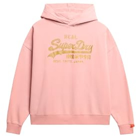 Superdry Sweat VL Rhinestone Relaxed 5vo Peach Amber