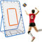 Volleyball-Rebounder, 180 x 110cm 5-Fach Verstellbar Volleyball-Bounce-Back-Netz Zieltor Volleyball-Trainingsgerät mit PE-Netz und Bungee-Seilen zum Üben Schmettern Stoßen