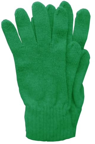 Mississhop 381 Feinstrick Kaschmir-Gemisch Beanie Mütze Slouch/XXL Schal/Handschuhe Grün Einheitsgroesse Handschuhe