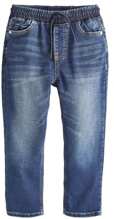 NEXT Jungen Jersey-Jeans im Loose Fit Indigoblau Numeric_128