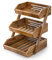 CALM COZY Acacia Wood Fruit Basket, 3 Tier Fruit Stand Bowl Holder Bread Vegetable Storage Rack for Kitchen Countertop