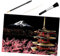 HEMOTON 1 Set 4 Teilig DIY Kratzbild Kratzmalerei Set Japan City Serie Kreative Nachtansicht Kunst Und Handwerk Für Erwachsene Kratzpapier Regenbogenmalerei Kratzpad Schwarzer