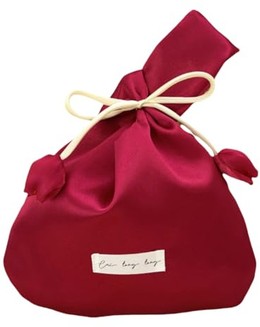 HIMKI Elegante Borsa da Polso in Seta da Donna - Borsetta per Matrimonio, Compleanno, Festa