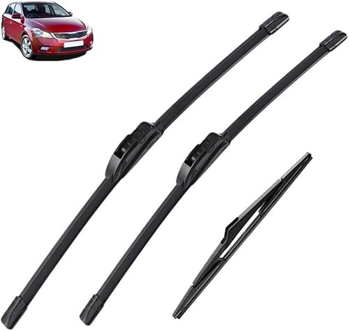 DdaiXQ Limpiaparabrisas Parabrisas para KIA Ceed Ceed ED 2010–2012, 2011, Limpia Parabrisas Delanteras Y Traseras Coche Escobilla Limpiaparabr