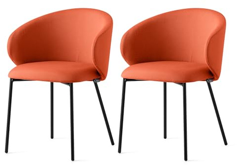 Connubia, 2 Stühle Tuka Gestell schwarz matt Sitz ZAFFERANO