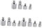 VILLCASE 3sets Impact Socket Adapter and Reducer Kit Durable High Strength Impact Socket Converter Efficient Torque Transfer and 4pcs*3