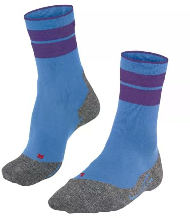 FALKE Damen Wandersocken TK Stabilizing W So Wolle Funktionsmaterial antiblasen dick 1 Paar, Blau Blue Note 6545, 39-40