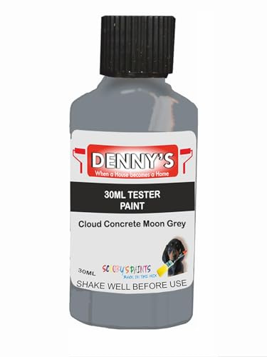 Premium Interior Wall & Ceiling Emulsion Paint – Cloud Concrete Moon Grey – Rich Matt Finish, Durable & Washable, Low Odour, Ideal for Living Rooms, Bedrooms & Hallways (30ML Tester Bottle)