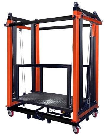 Andamio Eléctrico, Plataforma Elevadora Totalmente Automática, Altura De Elevación De 2 A 6 M, Control Remoto Y Rueda Universal.(3M)