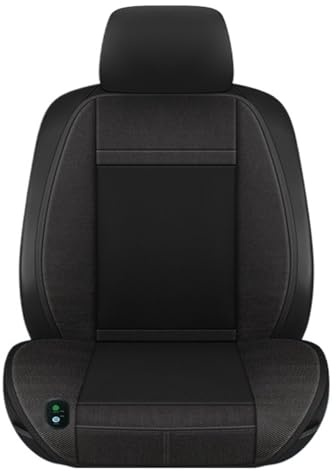 TINGYUS Sitzbezüge Auto-Klimaanlage, Kühlung, Sitzkissen, Belüftung, Beheizte Sitzlehne, Einatmen, Geräuschloser Externer Lüfter, Sitzpolster Sitzbezug(12V Black Ventilate)
