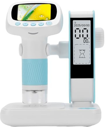Neiyty Kids Digital Microscope Portable 1080P HD Camera for Outdoor Exploration with Bright Screen Blue