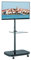 Allcam FS941 TV Trolley Floor Stand w/Mounting Bracket for 37-55-inch LCD/LED Monitors/TVs up to Mount Size 600x400, Tilt up/down 20°, Freely Pan 360°, Max Height 140 cm