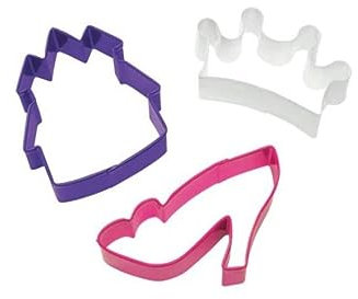 Wilton 2308-0915 Cookie Cutter thème défini 3 pièces-Princesse