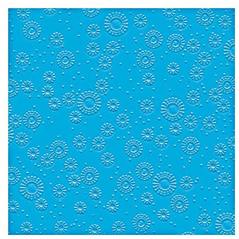 Servietten 16 St. 33x33cm geprägt Moments UNI AQUA