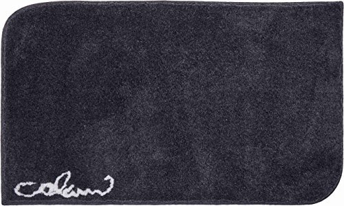 Grund COLANI Exklusiver Designer Badteppich 100% Polyacryl, ultra soft, rutschfest, ÖKO-TEX-zertifiziert, 5 Jahre Garantie, Colani 40, Badematte 60x100 cm, anthrazit