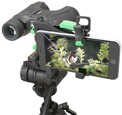 Carson HookUpz 2.0 - Adattatore universale per smartphone, compatibile con binocoli, cannocchiali, telescopi, microscopi e monocoli (IS-200)