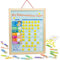 My Responsibility Chart, Magnetic Dry Erase Wooden Chore Chart with Storage Bag, 24 Goals and 56 Reward Stars by Imagination Generation