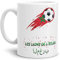 Tassendruck Fussball-Tasse mit Spruch - Les Lions de l?Atlas - Weiss Fahne/Länderfarbe/WM 2018/Marokko/Weltmeisterschaft/Cup/Tor/Qualität Made in Germany