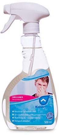 KaiserRein Geruchsneutralisierer Air Cleaner 0,5L Geruchsentferner Spray, Auto, Textil, Urin, Katze, Hund