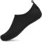 SAGUARO Badeschuhe Wasserschuhe Neoprenschuhe Damen Herren Schwimmschuhe Damen Strandschuhe Surfschuhe Aquaschuhe Barfuß Schuhe, Schwarz 36/37