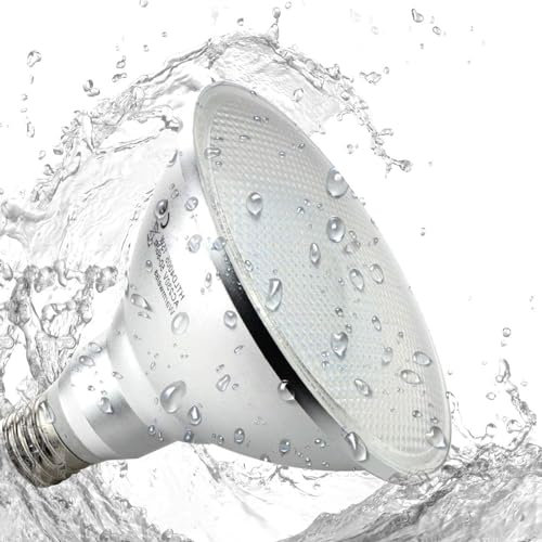 HiBay E27 PAR38 15W LED Spot IP65 Ampoule Blanc Chaud 1400LM Ampoule 180 Degrés Réflecteur Remplace une Ampoule Halogène 150W, 1 Pack
