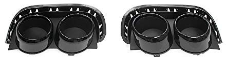Blenden hinten Diffusor Auspuffblenden Verkleidung S6/S7 (C8) Black Edition schwarz glänzend