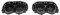 Blenden hinten Diffusor Auspuffblenden Verkleidung S6/S7 (C8) Black Edition schwarz glänzend