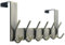 WEBI Over The Door Hook,Over Door Hanger Coat Rack Over The Door Towel Rack,6 Hooks for Hanging Clothes,Towels,Hats,Behind Back of Bathroom,Bronze
