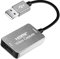 KUYiA Carte de capture vidéo HDMI vers USB 2.0, enregistrement 1080p et 30 Hz pour caméscope reflex numérique, diffusion en direct HDMI vers USB (gris)