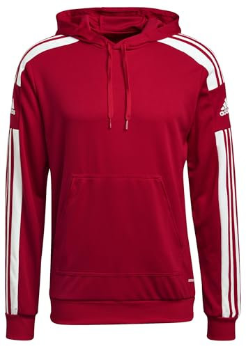 adidas Herren Squadra 21 Hoodie Team Power Red/White, M Extra Tall