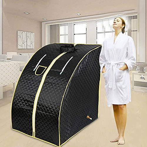 meihe Saunas,Sauna portatif Home Steam,Sauna Chauffage du Corps,Désintoxication Outil de Sauna,1000W Sauna à Vapeur,9 Niveaux de température,Sauna Portable,Sauna à Vapeur