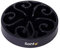 lionto Gamelle Anti-glouton pour Chiens et Chats, Ø 30 cm, Hauteur 7 cm, capacité jusqu'à 1500 g, gamelle antidérapante en Plastique Alimentaire, résistant au Lave-Vaisselle jusqu'à 100°, Noir