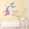 Runtoo Wandtattoo Meerjungfrau Mädchen Wandsticker Zitate Sprüche Kinder Wandaufkleber Badezimmer Kinderzimmer Babyzimmer Bad Wanddeko