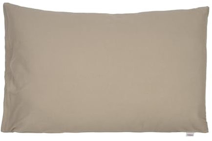 beties BasicSoft Kissenhülle ca. 40x60 cm 100% Baumwolle Jersey Kissenbezug Kopfkissenbezug für Schlaf-Sofa Couch Bett - Plaza-Taupe
