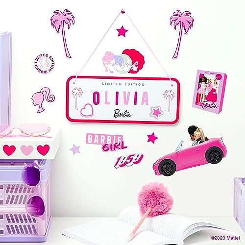 Barbie Paladone Room Sign Includes Decals to Customize Your Decor Fans
