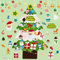DazSpirit Weihnachtsbaum,3.28Ft DIY Filz Deko Weihnachtsbaum Für Kinder, Tannenbaum Zum Schmücken Mit Abnehmbaren Hängenden Ornamenten, Weihnachtsbaum Für Home/Tür/Wand Dekor