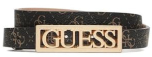 GUESS Damen Gürtel Silvana braun/schwarz L