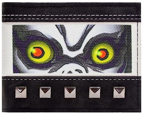 Manga Death Note Ryuk Shinigami Portefeuille/Porte-Monnaie Japonais Clouté, Porte-ID & Cartes Pliant, Noir