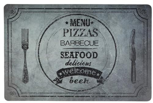 Marrakesch Elegante Bedruckte Tischset 43 x 28 cm Groß- Stilvolle Platzmatten Seafood 4 als Akzente für Ihren Esstisch