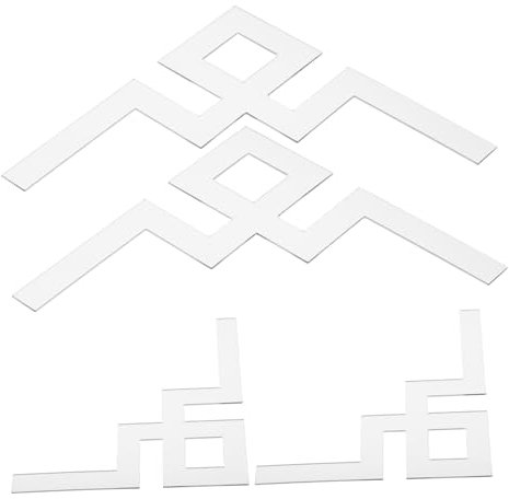 OSALADI 4pcs Spiegel Ecke D Tür Ecke Dekoration Ecke Dekoration Möbel Acryl Ecke
