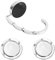 NyxSeat Set de 3 Ganchos de Bolsillo, Soporte para Bolso de Mesa, Clip Plegable, Almacenamiento de Llaves, Gancho Portátil para Colgar, Hebilla de Bolsillo