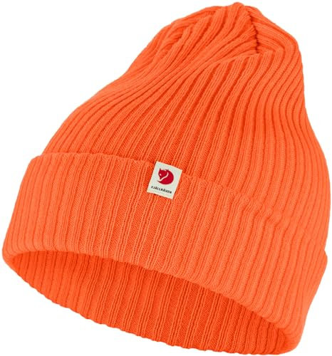 Fjällräven Unisex Rib Hut, Safety Orange, One Size