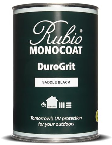 Rubio Monocoat DuroGrit Outdoor Wood Oil 11.5m² - Saddle Black | 1 Layer, UV Protection | 1L