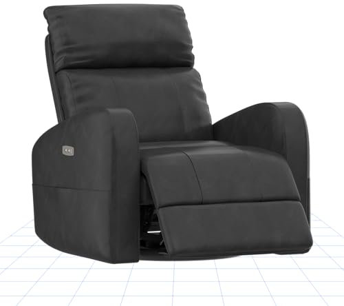 FLEXISPOT Relax Sofa, Reclining Chair, Recliner Chair Bed, Adjustable Electric Rocking Chair with USB (Black)