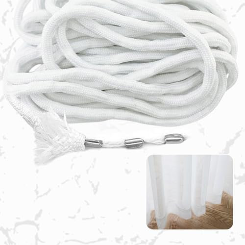 300g Bleiband für Gardinen, 10m Beschwerer für Vorhänge, Bleikette，Fügt Faltenwurf Hinzu, Gardinenbeschwerer Unten, perfekte Falten, Gardinenstoffe, Moskitonetz, Outdoor Glatte Aufhängung (30g/m)