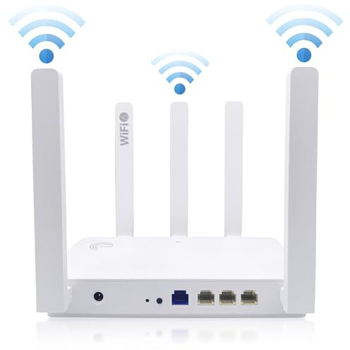 Elfcam® - Système Mesh Router WiFi 6 (AX3000), Ethernet Port WAN 2,5Gb RJ45, Double-Bande WiFi 6 Mesh Routeur, Jusqu'à 3000 Mbits/s, Idéal pour Rallonge Votre Freebox Ultra et Orange Livebox 6