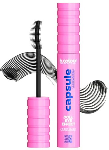 B.COLOUR PROFESSIONAL Tubing Mascara 05 Doll Eye – Wimperntusche Thermo-Mascara für x7 Volumen & Schwung, langanhaltend, wasserfest, für intensive, tiefschwarze Barbie-Wimpern ohne Panda-Effekt