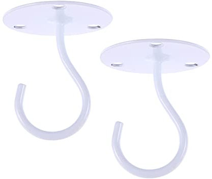 iplusmile 2pezzi Ganci Da Ganci Per Appendere Lanterna e Zanzariera Per Armadio e Veranda Design Bianco
