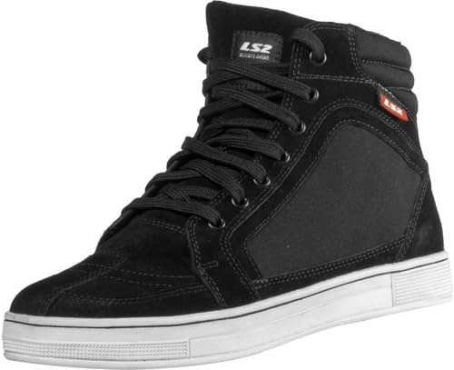 LS2 Doron Motorrad Schuhe, schwarz, 45